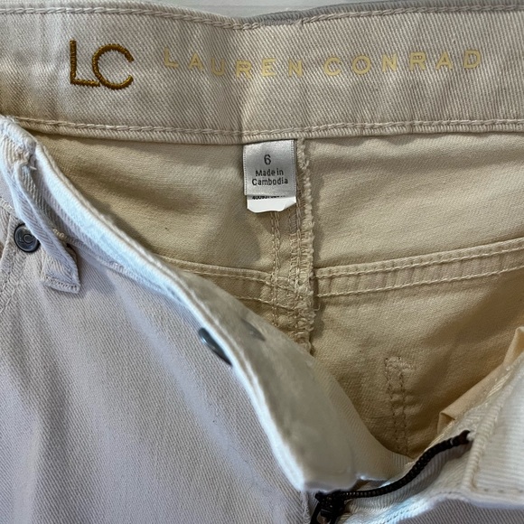 Lauren Conrad NWOT Cream Jeans Size 6 - Picture 5 of 7